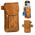 Leather Village stylish leather phone belt holster case