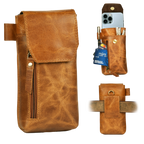 Leather Village stylish leather phone belt holster case