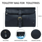 Hanging Toiletry Bag for Travel - Black