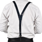 Leather Suspenders for Men & Women Adjustable Y-Back Braces with Snaps Vintage Classic Style for Any Occasion Leather Village