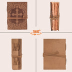 Elegant brown leather bound Holy Bible with handcrafted detailing