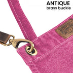 Canvas Cross-Back Work Apron for Men - Pink