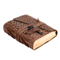 Leather Village floral leather notebook journal diary