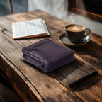 Luxury violet leather Bible organizer for everyday use