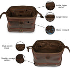 Cherry Leather Dopp Kit – Travel Toiletry Bag