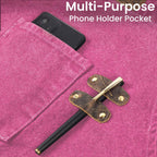 Canvas Cross-Back Work Apron for Men - Pink