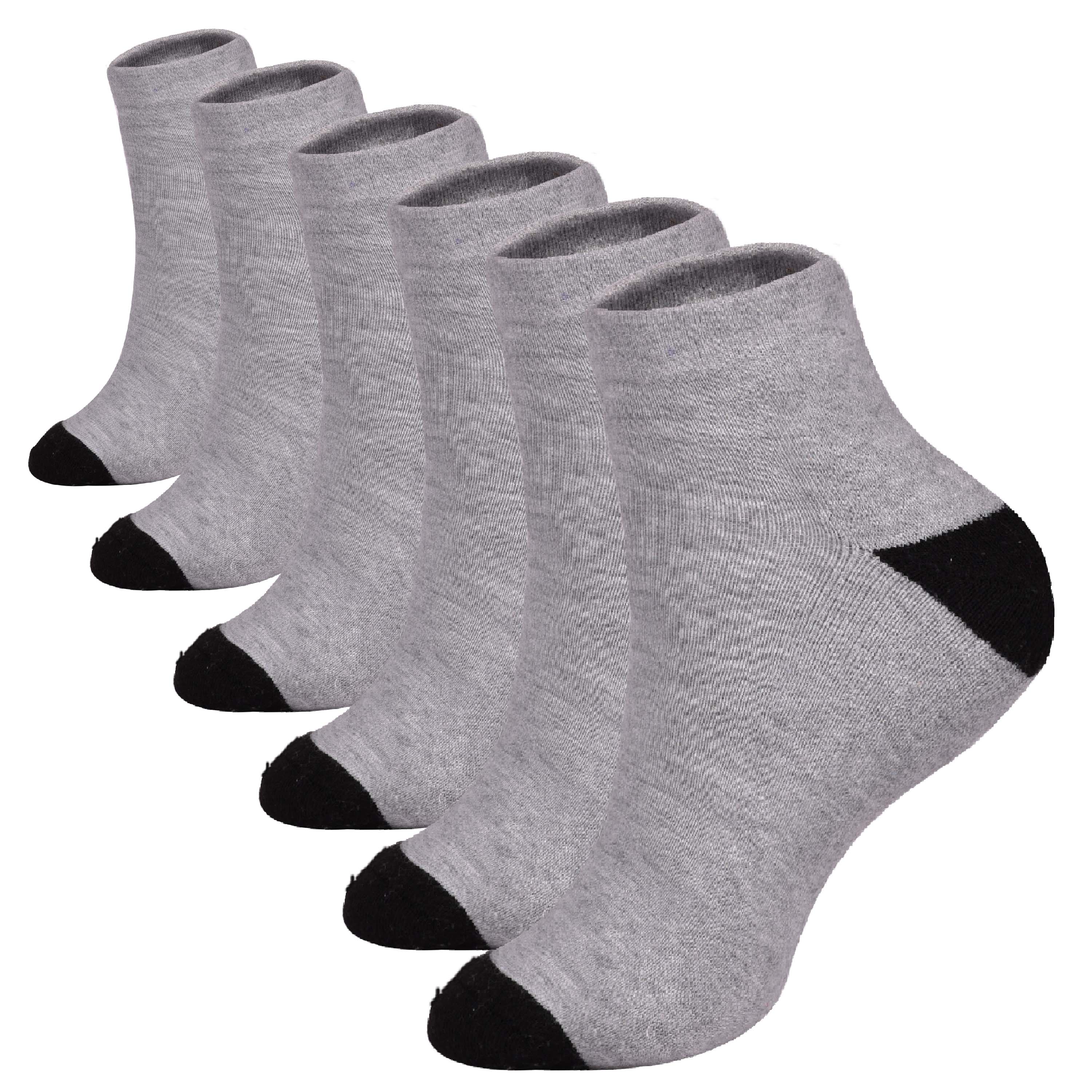 Ankle Length Anti-Slip Casual Socks for Men & Women- Stylish Comfort Fit Moisture Control- Perfect for Everyday Wear Pack of 6