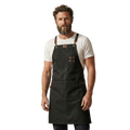 Canvas Cross-Back Work Apron for Men - Black