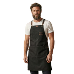 Canvas Cross-Back Work Apron for Men - Black