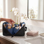 Leather Travel Cosmetic Bag for Women
