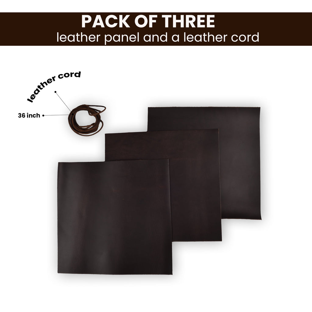 Leather Village genuine cowhide leather square craft sheet