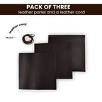 Leather Village genuine cowhide leather square craft sheet