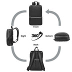 Black Leather Laptop Backpack for Work & Travel Leather Village