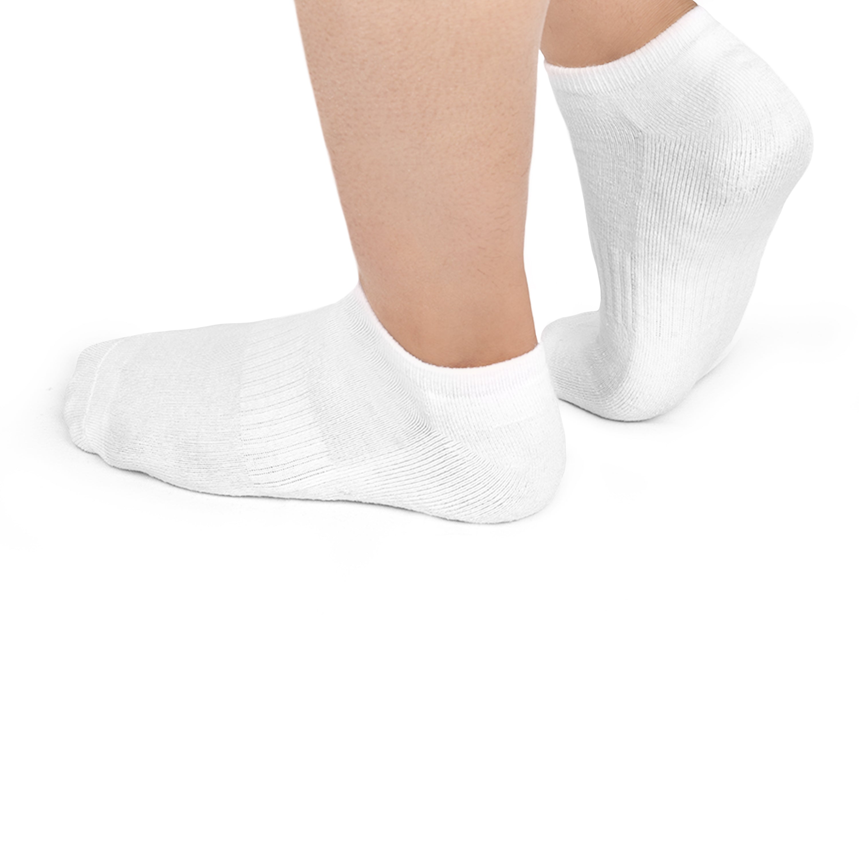No Show Socks for Men & Women - White Dhampooh
