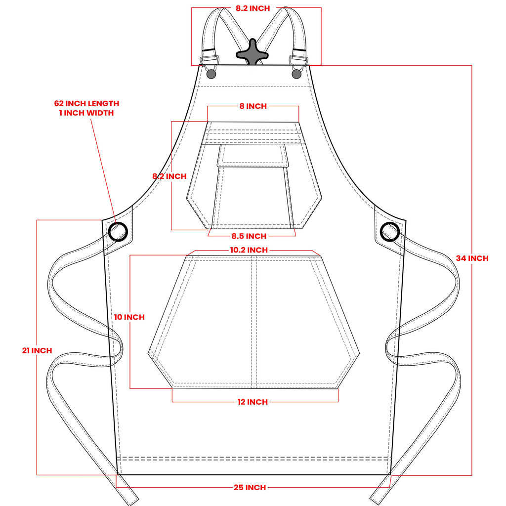 Denim Apron for Men & Women – LIGHTBLUE (M-XXL)