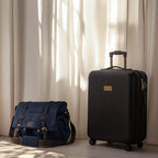 Canvas Messenger Shoulder Bag - Blue