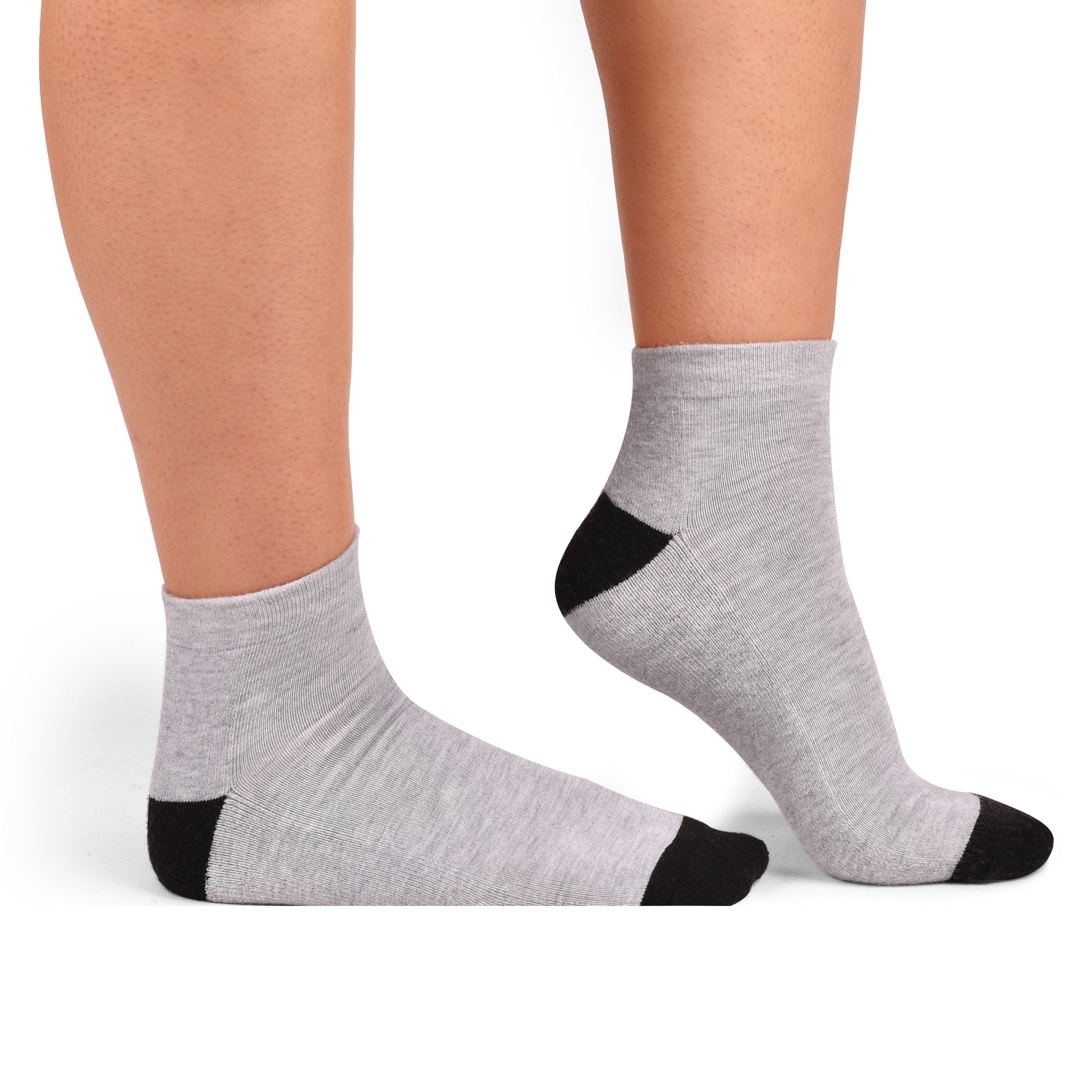 Ankle Length Anti-Slip Casual Socks for Men & Women- Stylish Comfort Fit Moisture Control- Perfect for Everyday Wear Pack of 6