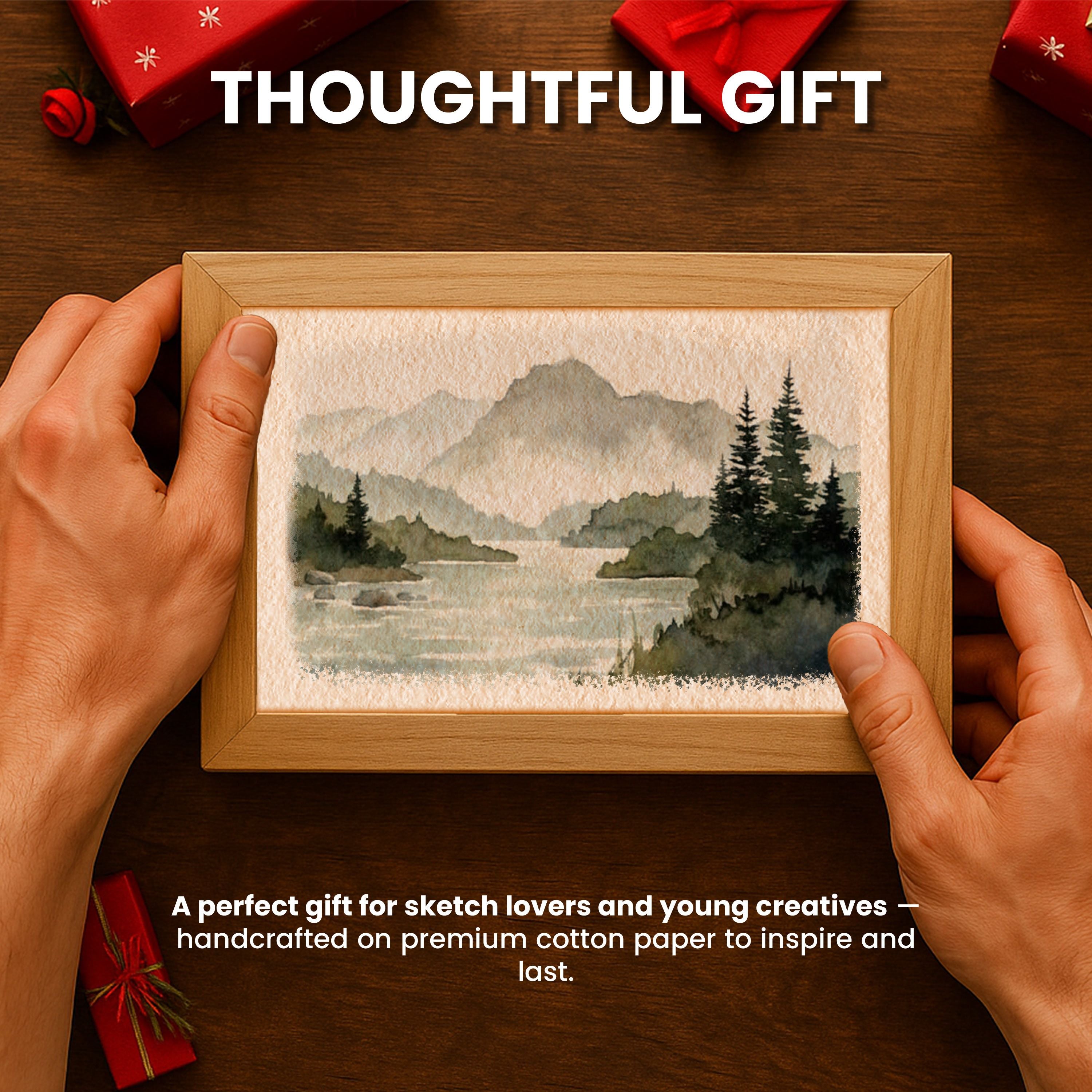 Handmade Watercolor Paper - Vintage | 20 Sheets