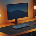 Leather Village tan durable leather office desk mat pad