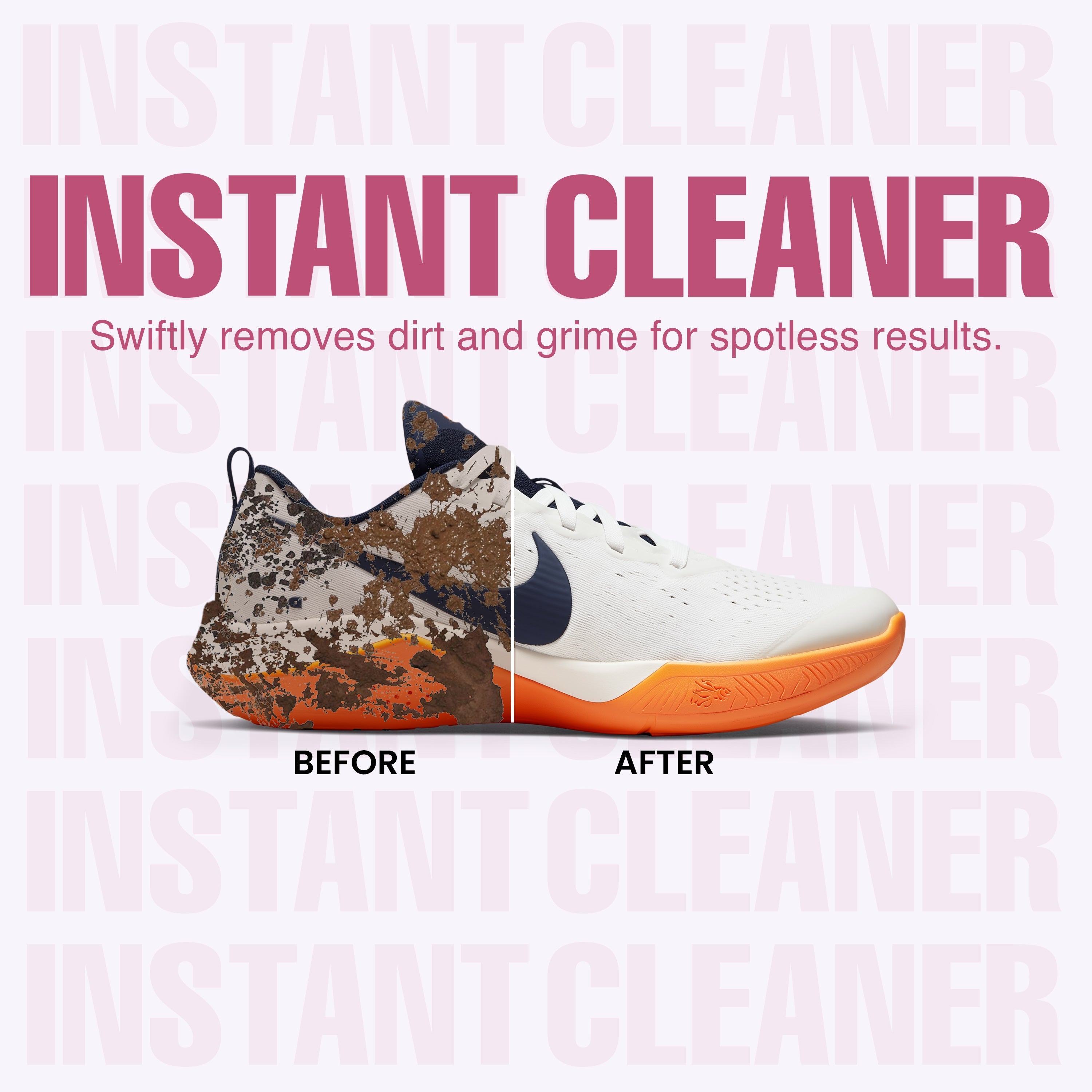 Shoe Cleaner Kit with Brush - Pink Leather Village