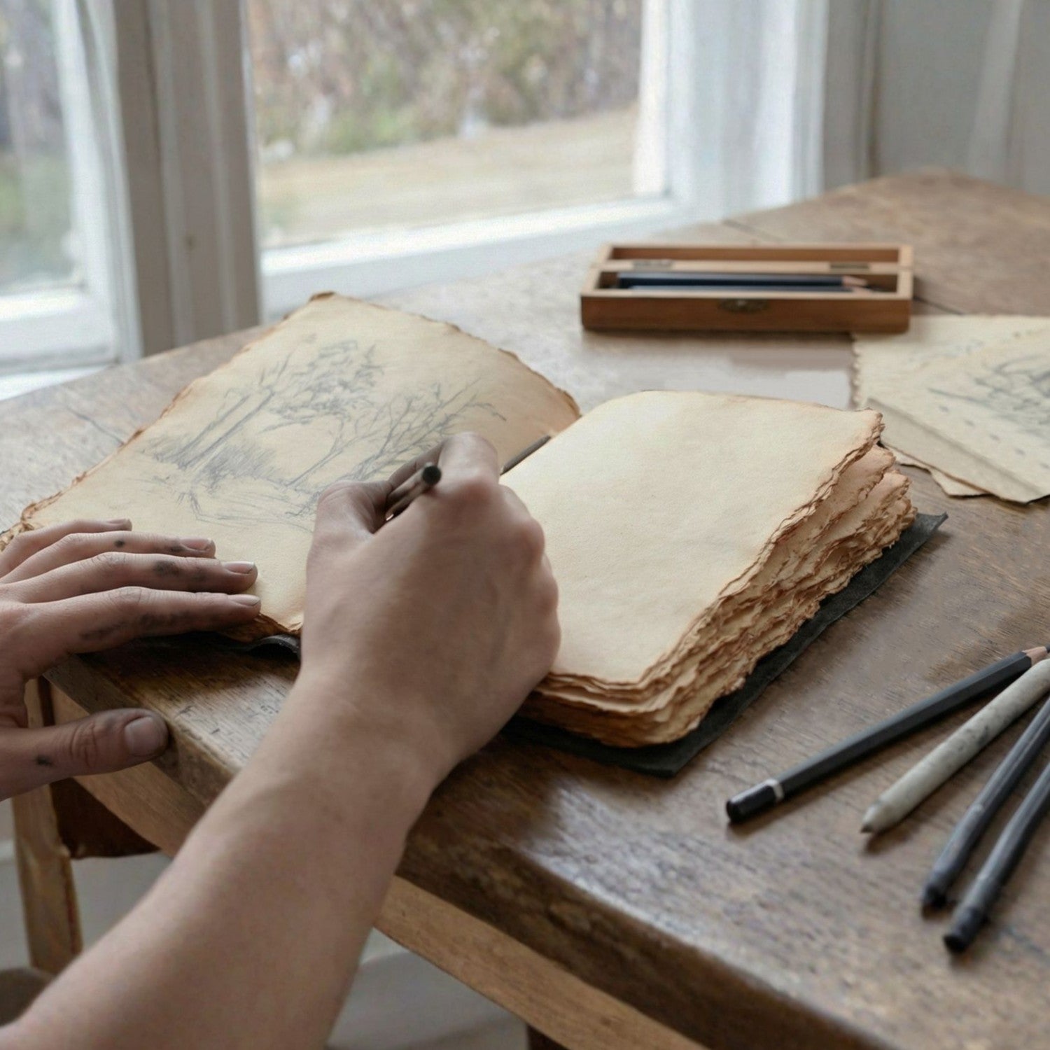 Full grain black leather Holy Bible with artisan craftsmanship