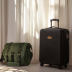 Canvas Messenger Shoulder Bag - Green