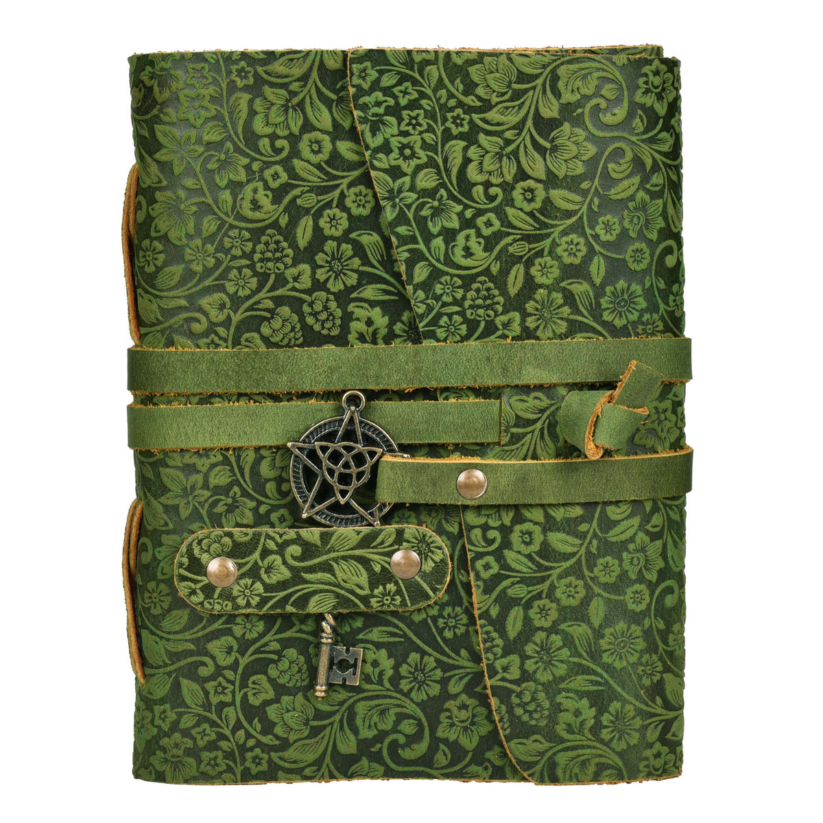 Green Color - Leather Bound Journal 