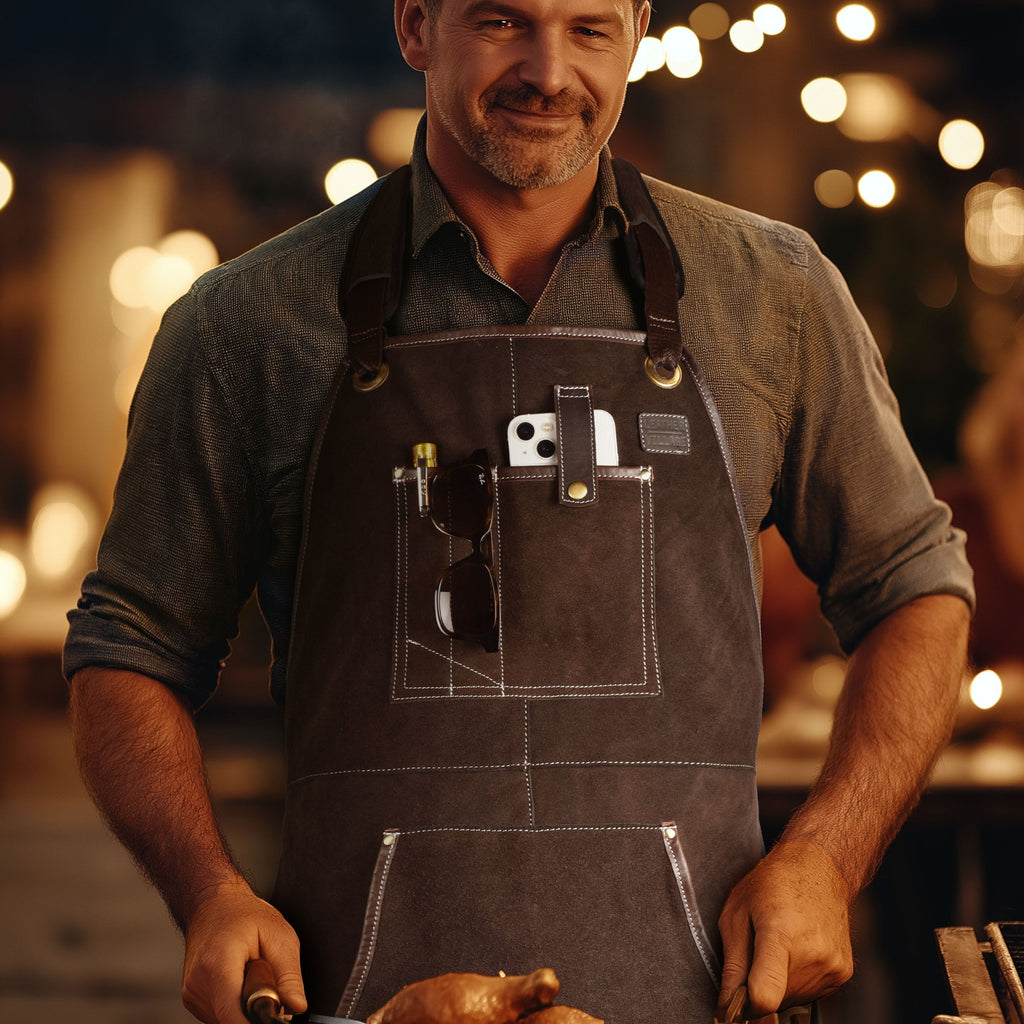 Brown Leather Tool Apron Leather Village