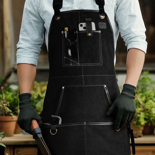 Leather Village premium leather utility tool apron durable