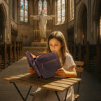 Vintage style dark brown leather Bible cover with durable craftsmanship