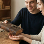 Top Lock Leather Journal -KHW