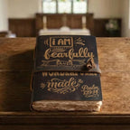 Leather Bound Handmade Christian Bible Journal - Brown