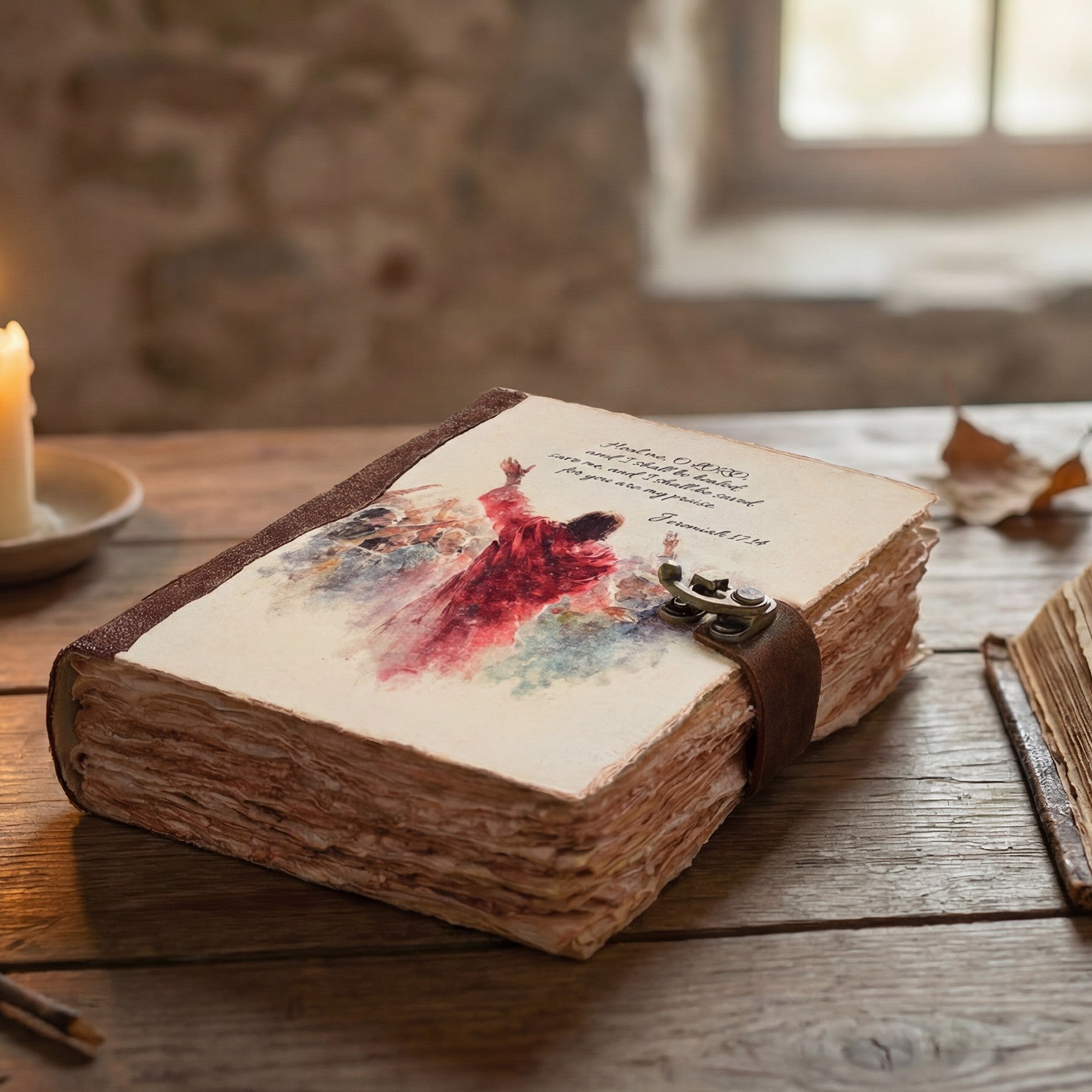 Jeremiah 17:14 Leather Journal