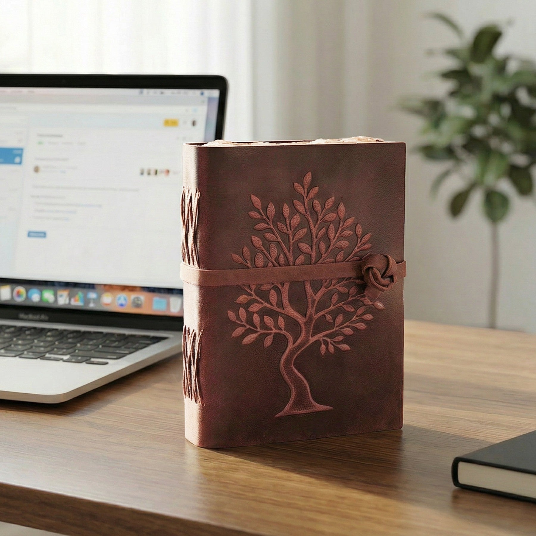 Fuchsia Tree of Life Journal Leather Village