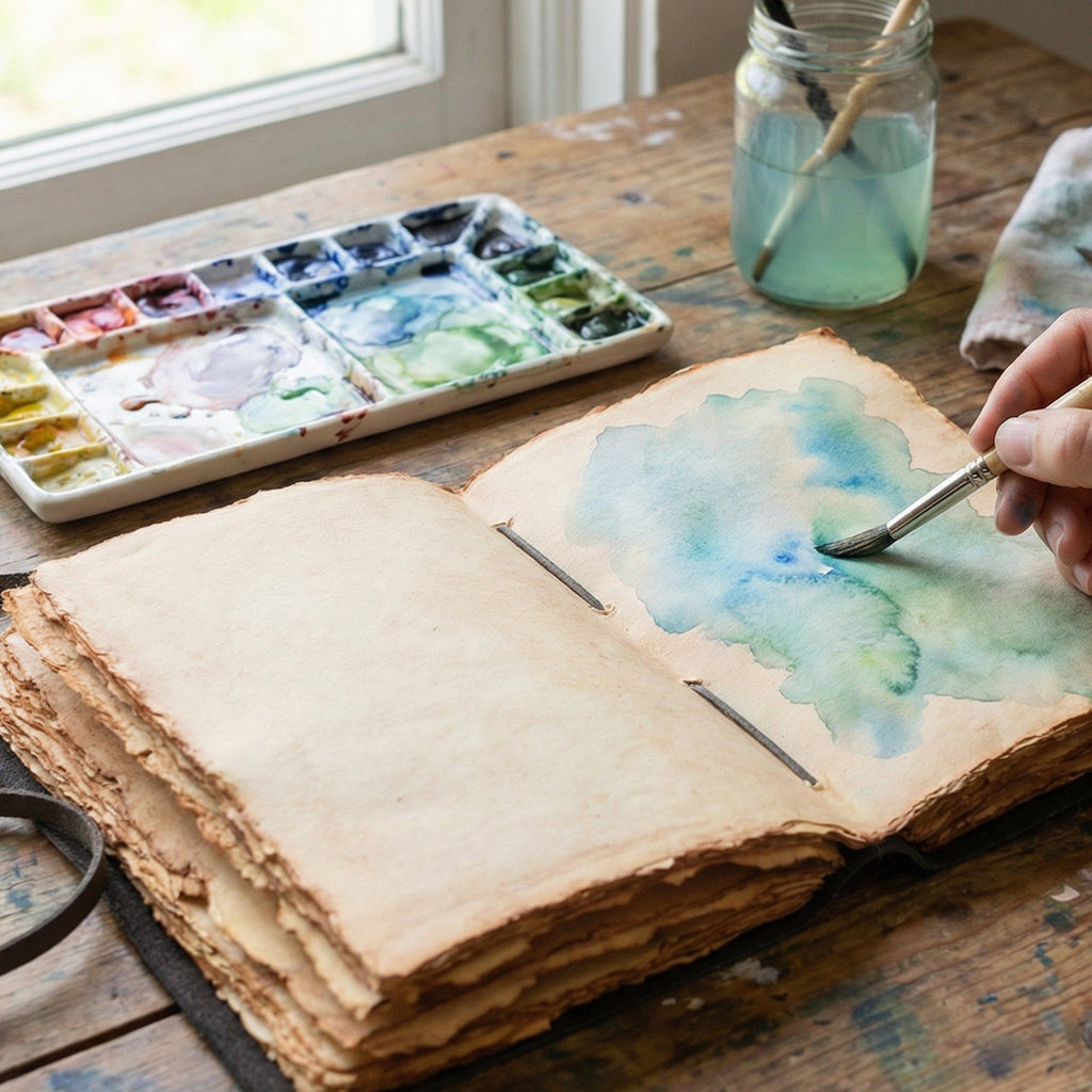 Fuchsia Tree of Life Journal Leather Village