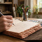 Top Lock Leather Journal -KHW