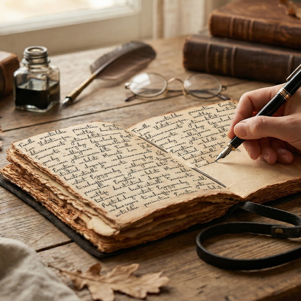 Grey Tree of Life Journal Leather Village