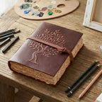 Fuchsia Tree of Life Journal Leather Village