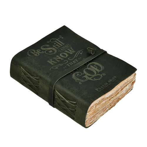 Bible Journal- Aqua Leather Village