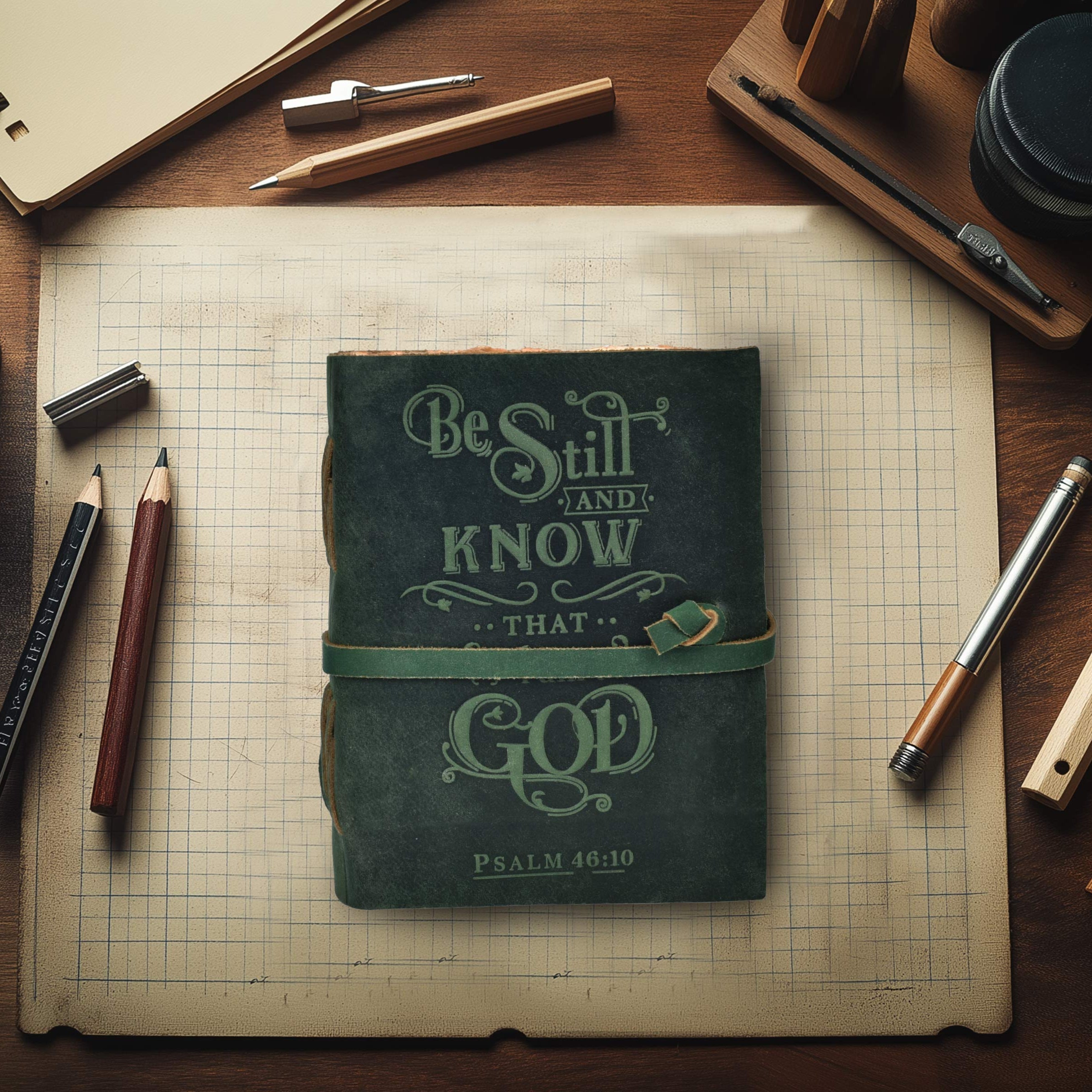 Leather Village durable leather bible notebook diary