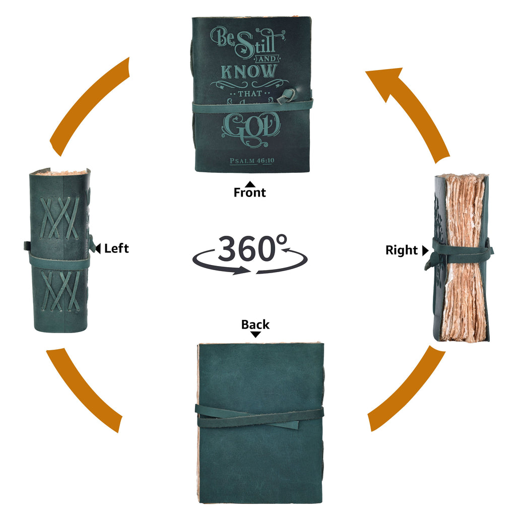Leather Village handcrafted bible leather writing notebook
