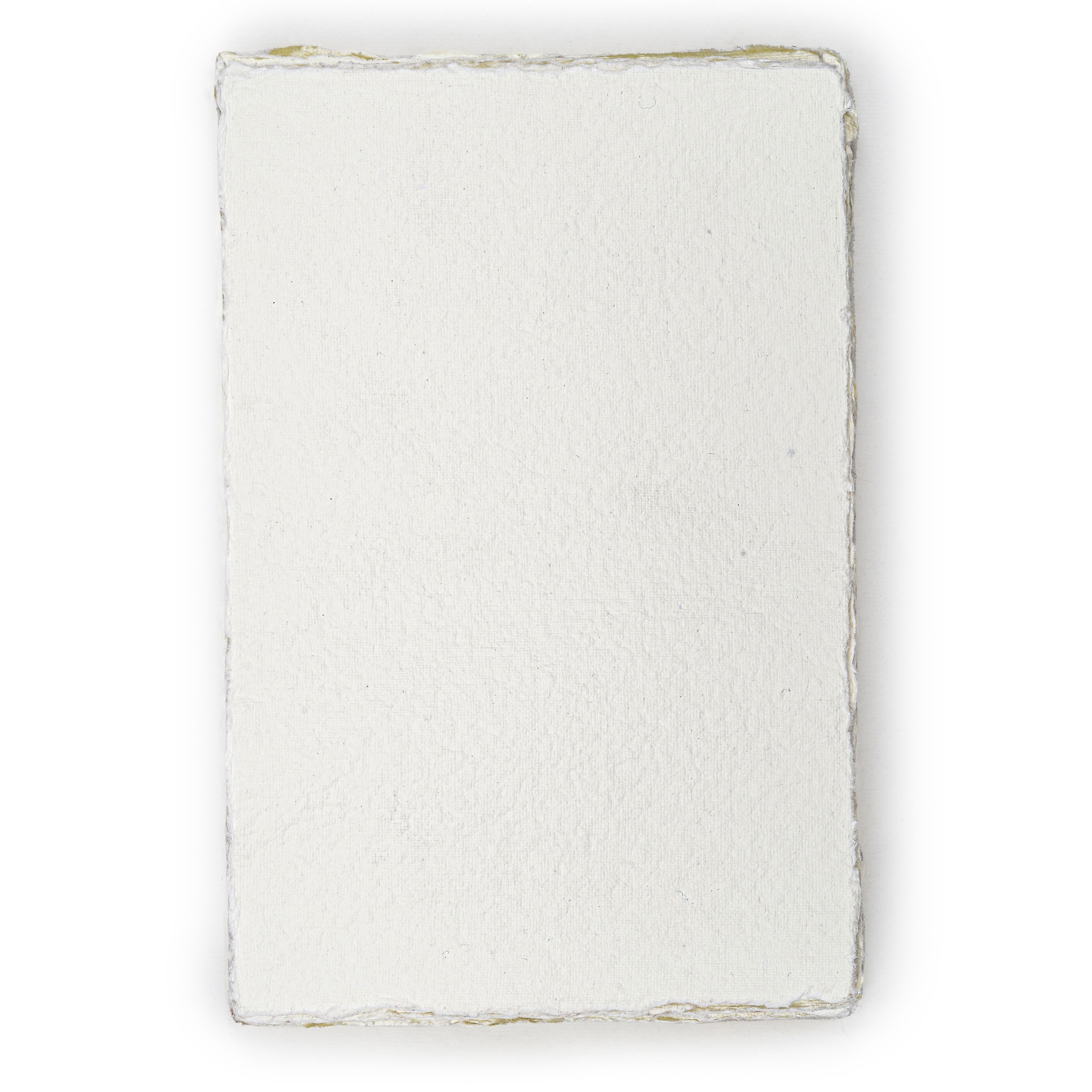 140 lb/300 GSM Watercolor Paper- 25 Sheets Deckle Edge Handmade Paper, Rough/unpressed/Textured, Off White, Cotton Paper