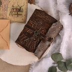 Gothic Journal- Brown Leather Village