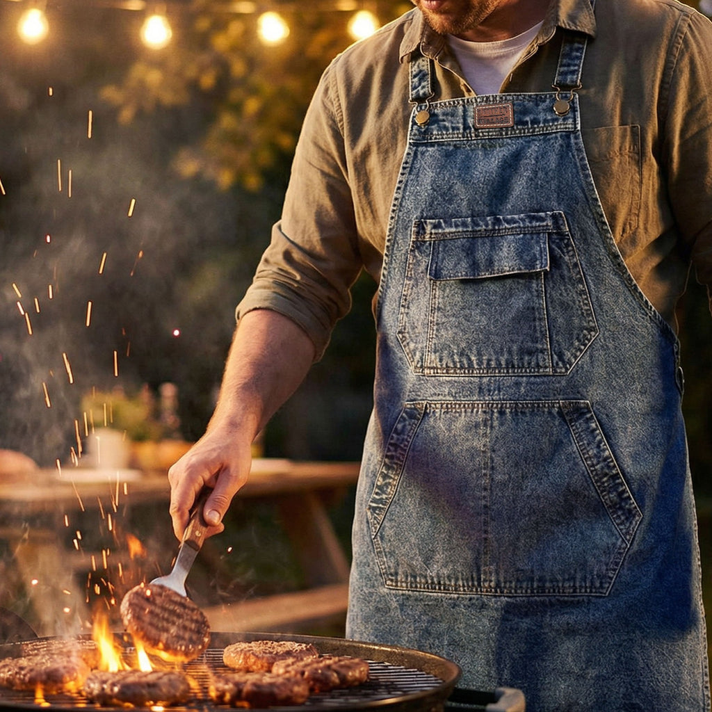 Denim Apron for Men & Women – DARKBLUE (M-XXL)