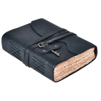 Leather Village leather bound journal with antique key
