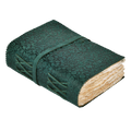Leather Village floral embossed soft leather writing journal