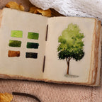 Leather Village floral embossed leather journal notebook
