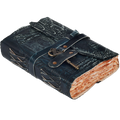 Gothic Journal- Turquoise Leather Village