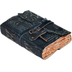 Gothic Journal- Turquoise Leather Village