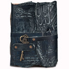 Gothic Journal- Turquoise Leather Village